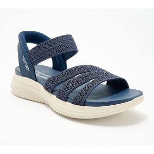 Skechers Blue and Beige Women's Sandals. Slip-Ins size 8.5